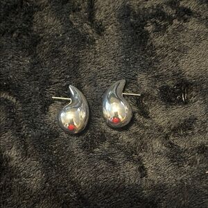 Silver Teardrop Earrings
